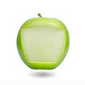 Apple frame for note pad Royalty Free Stock Photo