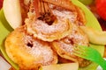 Apple fritters for child