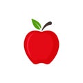 Apple fruit icon design template illustration isolated Royalty Free Stock Photo