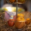 Apple fruit with shallow depth of field and soft dreamy smooth bokeh