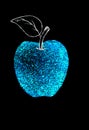 Apple fruit texture pattern watercolor design illustration