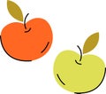 Apple Fruits Icon Royalty Free Stock Photo