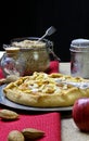 Apple Galette Crostata Cake Sweet Dessert Pie Royalty Free Stock Photo