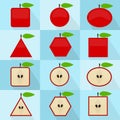 Apple geometric shape