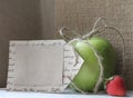Apple gift from the heart Royalty Free Stock Photo