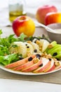 Apple ,Grapefruit,walnut salad Royalty Free Stock Photo