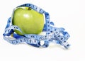 Apple on a diet Royalty Free Stock Photo