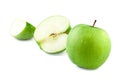 Apple green isolated on white Royalty Free Stock Photo