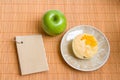 Apple green Notepad & sponge cake