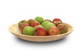 Apple Green and Red, clipping path, maÃÂ§ÃÂ£ manzana Royalty Free Stock Photo