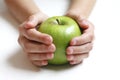 Apple and hands Royalty Free Stock Photo