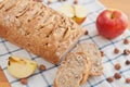 Apple Hazelnut Bread