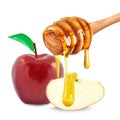 Apple and honey Royalty Free Stock Photo