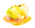 Apple with honey Royalty Free Stock Photo