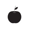 Apple icon. Element of Fruit for mobile concept and web apps icon. Glyph, flat icon for website design and development, app Royalty Free Stock Photo