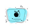 Apple icon. Fruit, water bottle sign. Vector