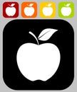 Apple icon - illustration Royalty Free Stock Photo