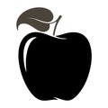 Apple icon isolated on white background, Apple fruits vector icon, Apple icon image, Apple vector design EPS10, apple icon trendy Royalty Free Stock Photo