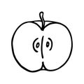 Apple icon. Outlined