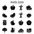 Apple icon set Royalty Free Stock Photo