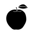 Apple icon simple, colored, for logo. Dessert, fruit food, icon for web, gradient