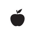 Apple icon vector. Royalty Free Stock Photo