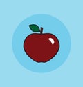 Apple illustration icon.