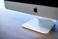 Apple iMac modern computer. Apple logo on monitor, workplace in office. New hardware equipment - 2019.07.07 - Russia, Nizhny Royalty Free Stock Photo