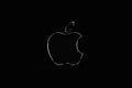 Apple logo wallpaper, dark background