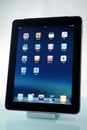 Apple iPad on a dock Royalty Free Stock Photo