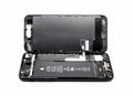 Apple iPhone 7 disassembled showing components inside