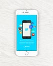 Apple iPhone 6 displaying IFTTT application Royalty Free Stock Photo