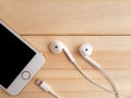Apple iPhone7 mockup and Apple EarPods mockup