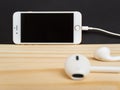 Apple iPhone7 mockup and Apple EarPods mockup