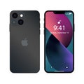 Apple iPhone 13. Smart phone. Midnight color. Different colors. Touch screen. World technology. Kyiv, Ukraine - September 26, 2021
