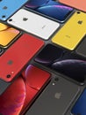 Apple iPhone XR all colours, mosaic arrangement, original wallpaper