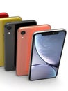 Apple iPhone XR colours, vertical position, aligned