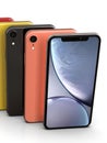 Apple iPhone XR colours, vertical position, aligned