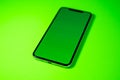 Apple iPhone Xs Max with chroma key green screen