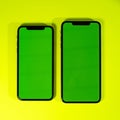 Apple iPhone Xs Max green chroma key green background