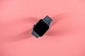 Apple iwatch on the pink background, technology concept Royalty Free Stock Photo