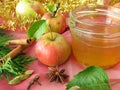 Apple jelly with christmassy spices Royalty Free Stock Photo