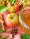 Apple jelly with christmassy spices Royalty Free Stock Photo