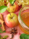 Apple jelly with christmassy spices Royalty Free Stock Photo