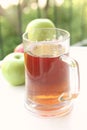 Apple juice and apples Royalty Free Stock Photo