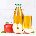 Apple juice apples fruit fruits bottle square copyspace Royalty Free Stock Photo