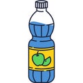 Apple juice bottle icon vector fruit drink Royalty Free Stock Photo