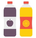 Apple juice, cold drink Vector Icon that can be easily modified or edit