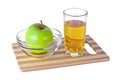 Apple and juice