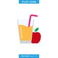 Apple Juice Icon Vector Design Template. Royalty Free Stock Photo